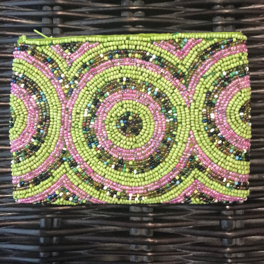 Beaded coin purse